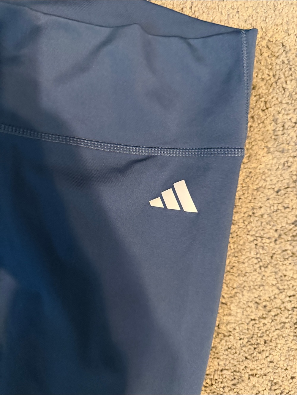 Adidas Aeroready High Rise Leggings Blue | Size Large - Picture 2 of 5